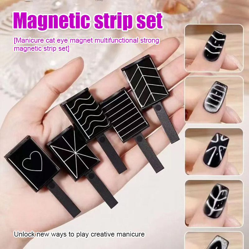 🌟[Nail Art Katzenaugenmagnet Multifunktional Leistungsstarker Magnetstreifen Set] - Entdecke neue Möglichkeiten, kreative Maniküre zu spielen✨