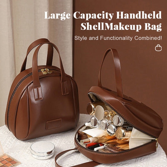 Großes Fassungsvermögen Handheld Shell Makeup Tasche