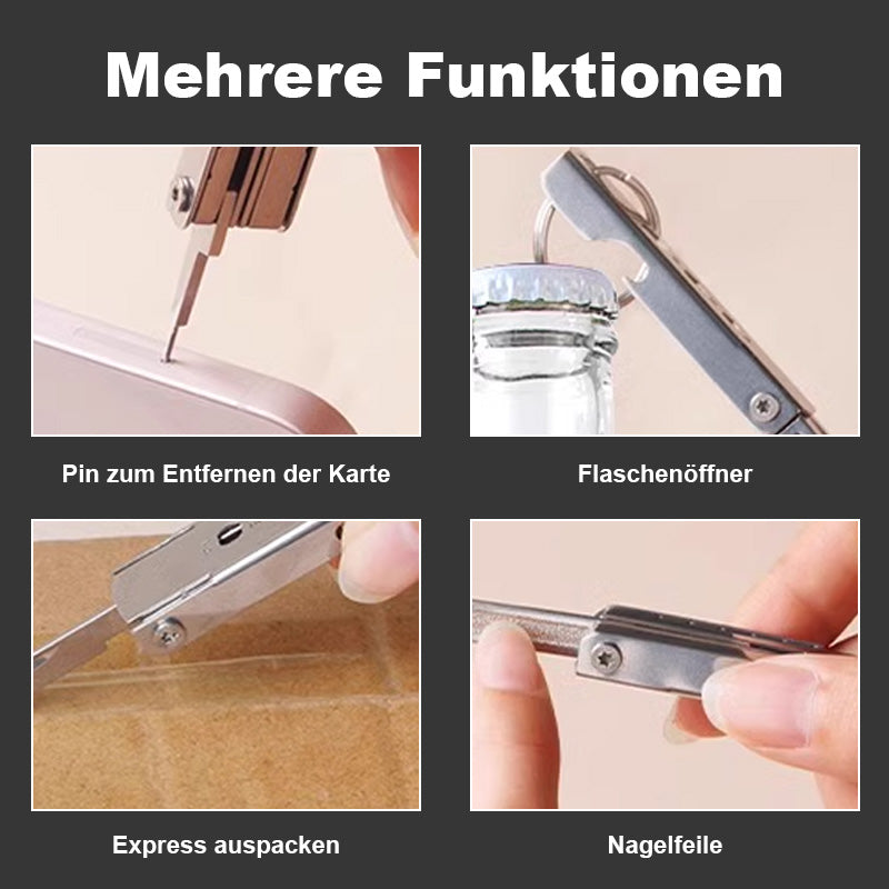 Multifunktionaler Mini-Kartenauswerfer-Schlüsselanhänger