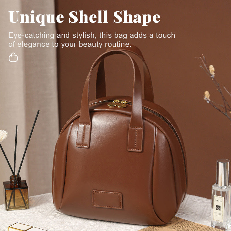 Großes Fassungsvermögen Handheld Shell Makeup Tasche