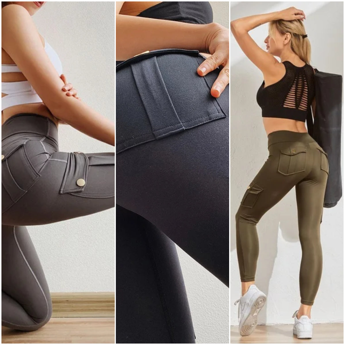 🔥Letzter Tag - 45 % RABATT🔥Sexy Stretch-Leggings mit Tasche für Fitness-Tracker