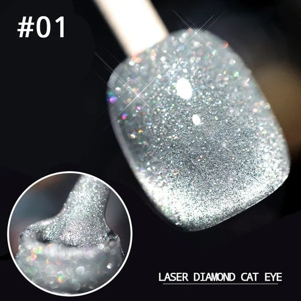 💎Laser Diamond Katzenaugen-Nagellack