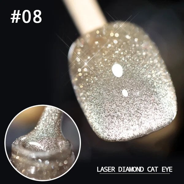 💎Laser Diamond Katzenaugen-Nagellack