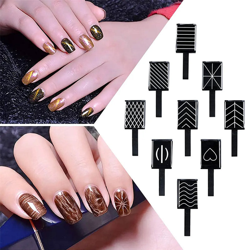 🌟[Nail Art Katzenaugenmagnet Multifunktional Leistungsstarker Magnetstreifen Set] - Entdecke neue Möglichkeiten, kreative Maniküre zu spielen✨