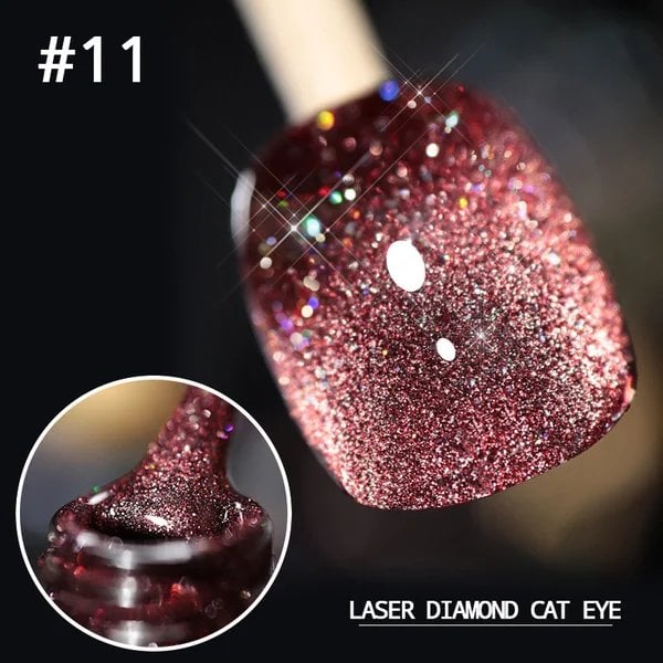 💎Laser Diamond Katzenaugen-Nagellack