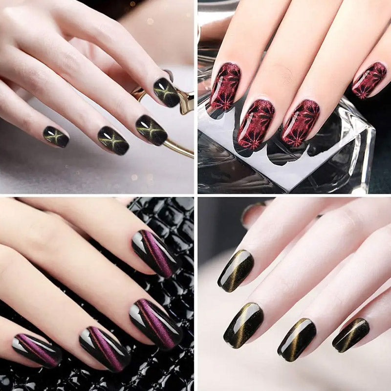 🌟[Nail Art Katzenaugenmagnet Multifunktional Leistungsstarker Magnetstreifen Set] - Entdecke neue Möglichkeiten, kreative Maniküre zu spielen✨