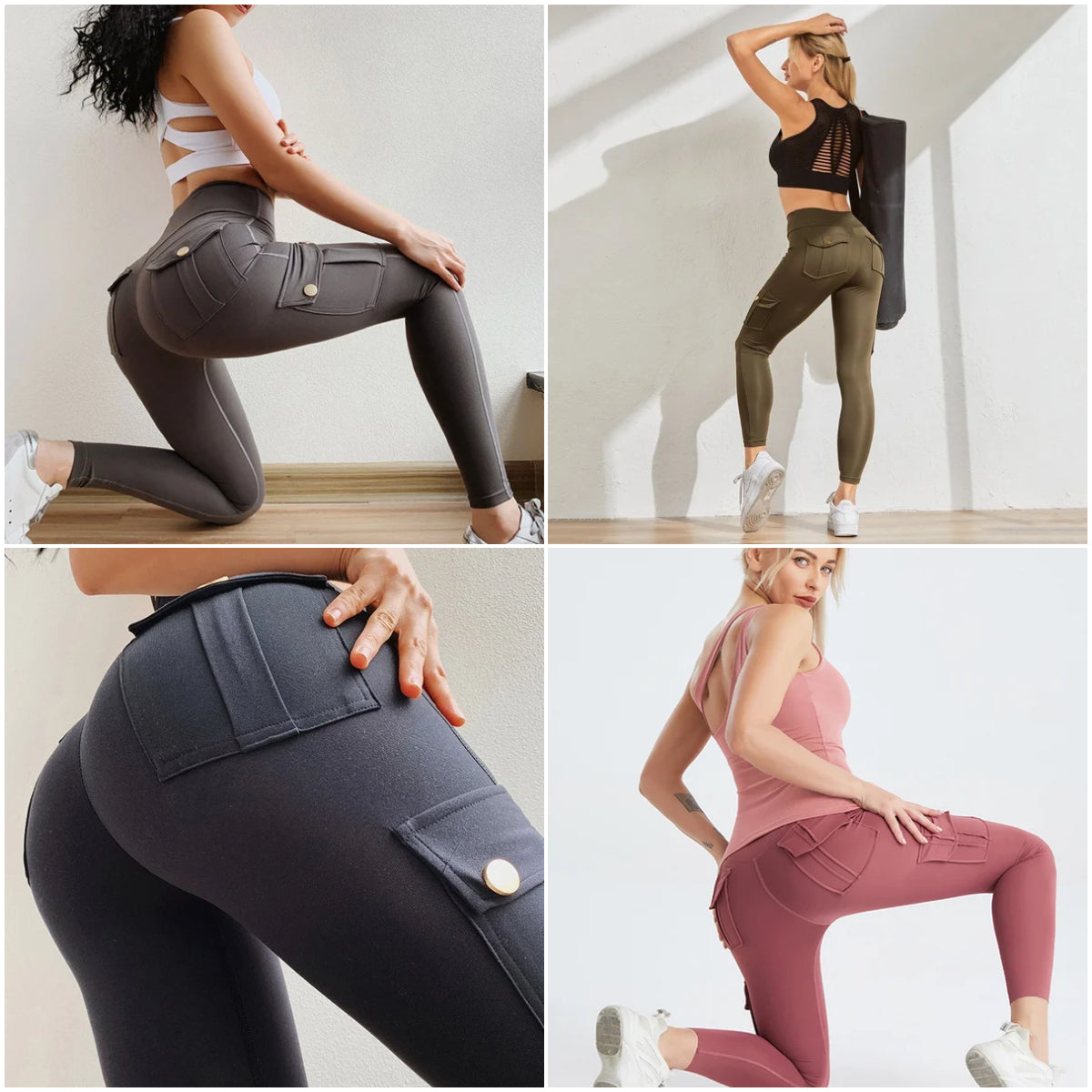 🔥Letzter Tag - 45 % RABATT🔥Sexy Stretch-Leggings mit Tasche für Fitness-Tracker