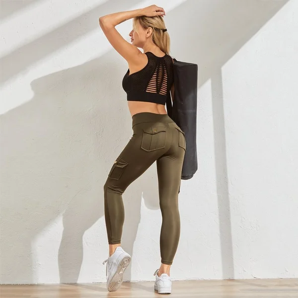 🔥Letzter Tag - 45 % RABATT🔥Sexy Stretch-Leggings mit Tasche für Fitness-Tracker