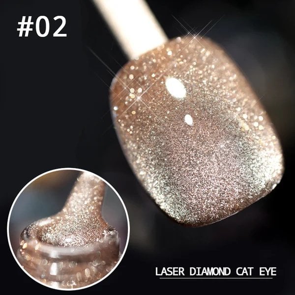 💎Laser Diamond Katzenaugen-Nagellack